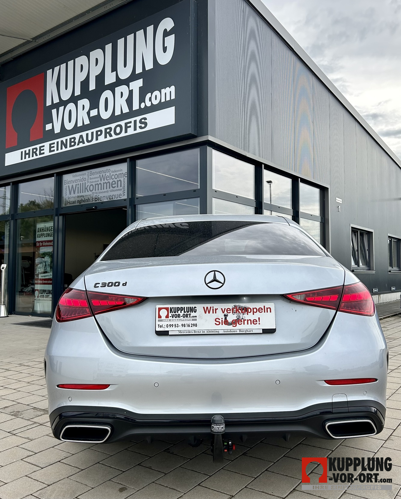 Anhängerkupplung für den Mercedes Benz W/S 206 mit AMG Optik Paket