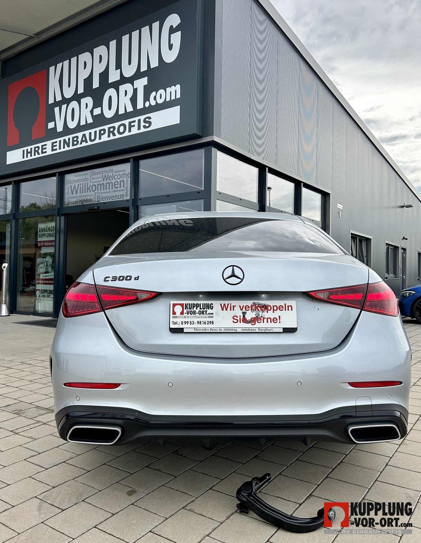 Anhängerkupplung für den Mercedes Benz W/S 206 mit AMG Optik Paket