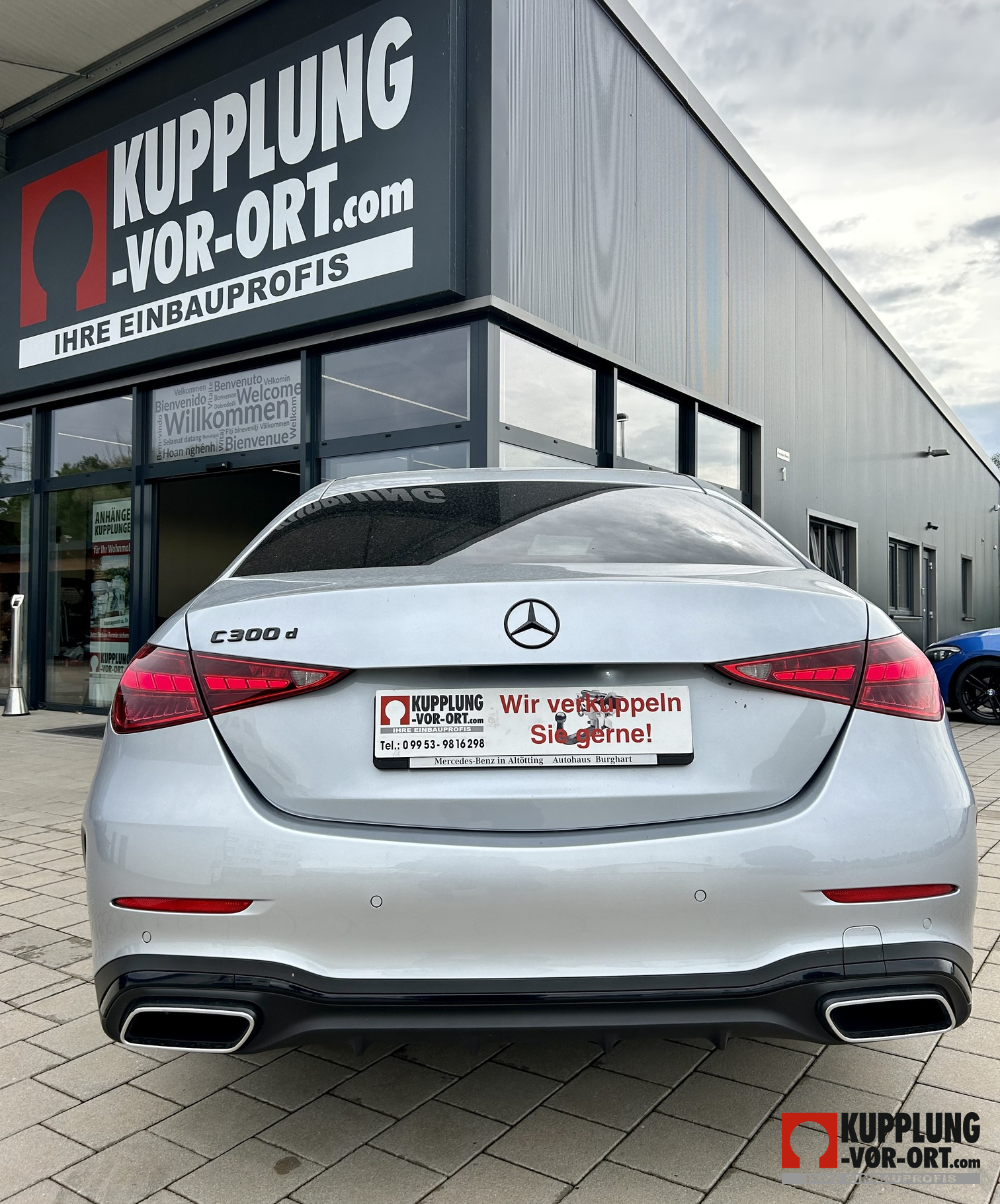 Anhängerkupplung für den Mercedes Benz W/S 206 mit AMG Optik Paket